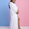Sweet Morning Dew Lace Maternity Photoshoot Gown - DRS-WHTLC-M