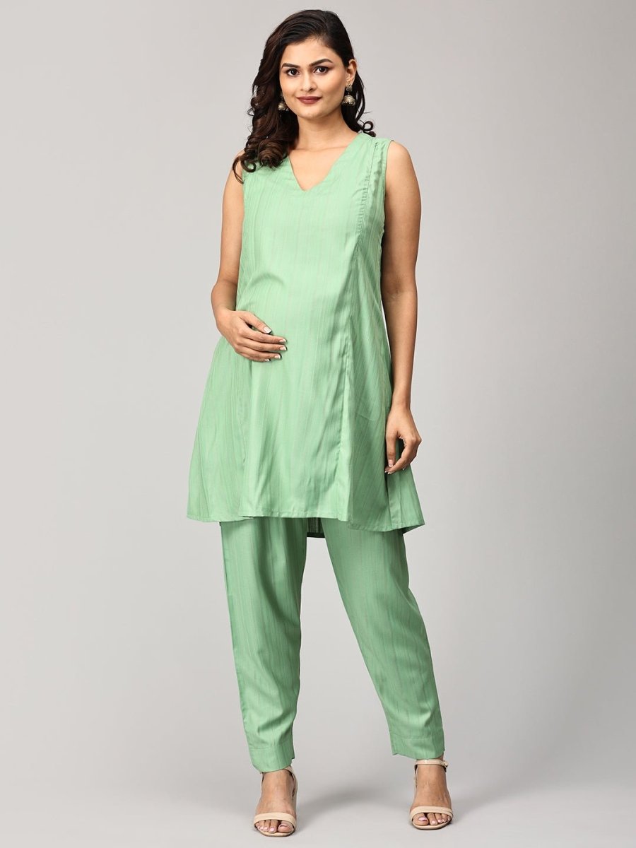 Sweet Sentiments Maternity and Nursing Winter Shacket Dress Set - MEW-SK-SWSNT-S