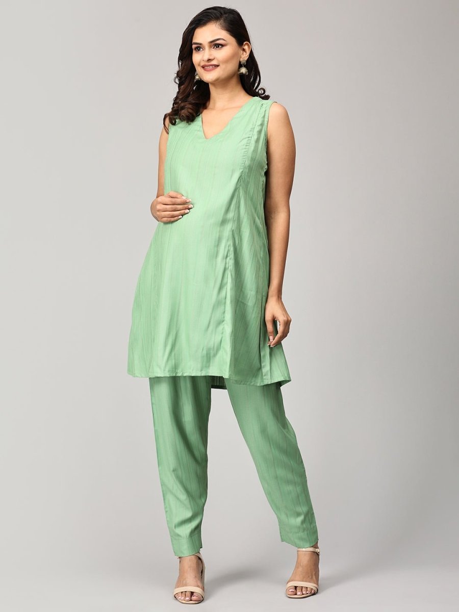Sweet Sentiments Maternity and Nursing Winter Shacket Dress Set - MEW-SK-SWSNT-S