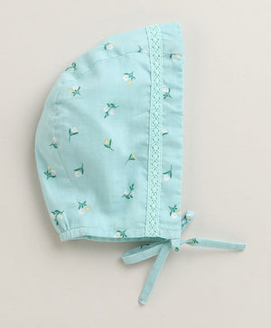 Sweetlime By AS Baby Girls' Bluebell Fairy Organic Cotton Romper & Bonnet Set - Sea Green - 0 - 3 Months Baby Romper