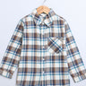 Sweetlime By AS Beige, Brown & Blue Checks Cotton Flannel Long Sleeves Boys Shirt - SLB - SHIRT - 01046_3 - 6M