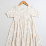 Sweetlime By AS Beige Floral Print Cotton Dress. - SLG - DRESS - 01154_2 - 3Y