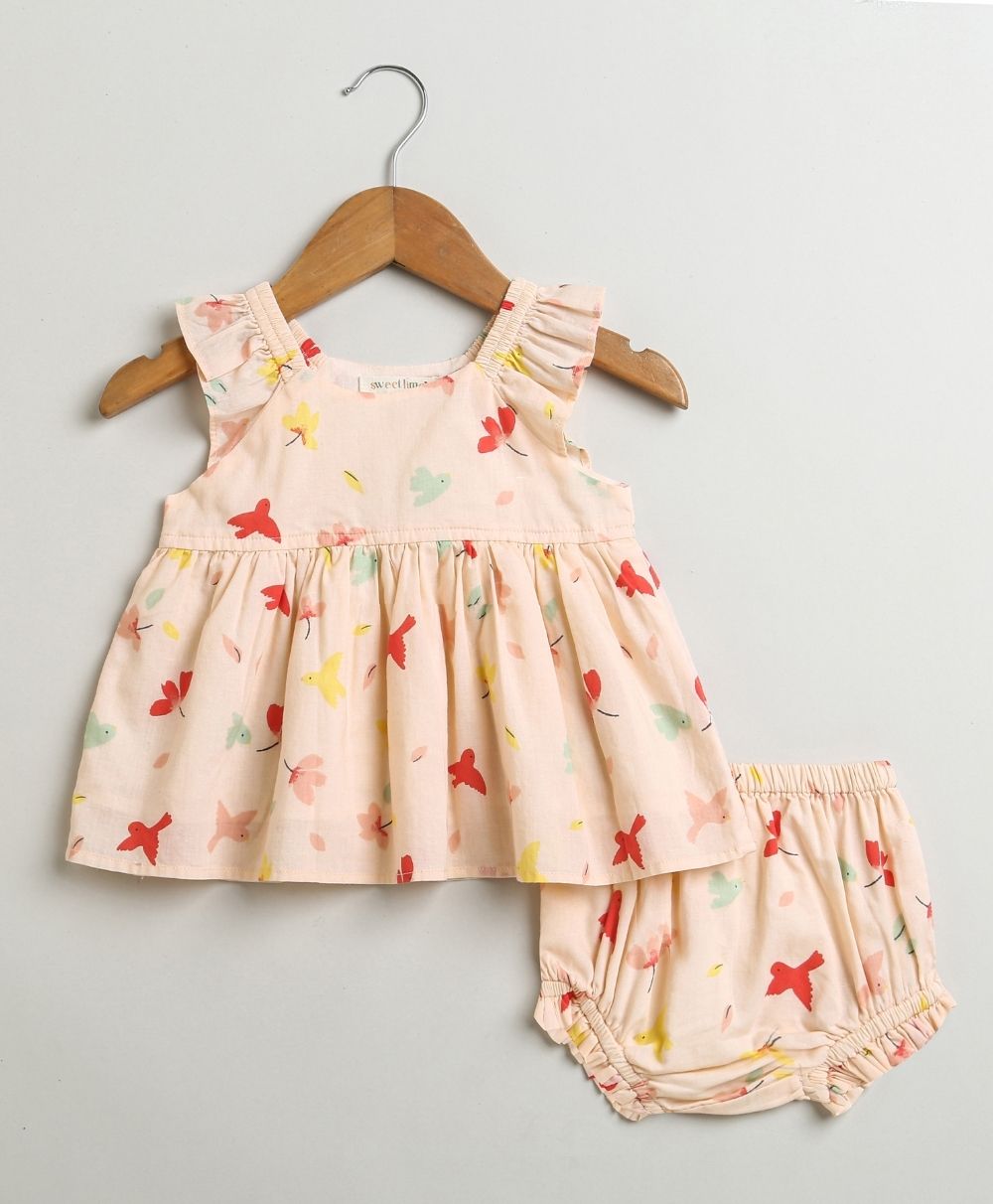 Sweetlime By AS Bird Print Top and Bloomer Co - ord Set. - SLG - CO - ORD - 01174_0 - 3M