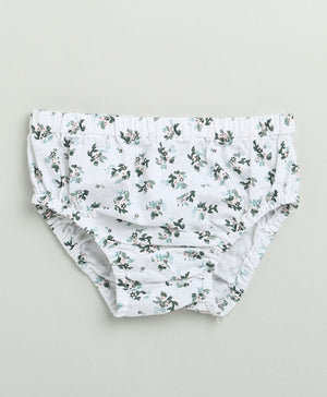 Sweetlime By AS Black & Green Floral Print Organic Cotton Co - ord Set. - SLG - DRESS - 01198_0 - 6M