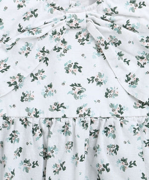 Sweetlime By AS Black & Green Floral Print Organic Cotton Co - ord Set. - SLG - DRESS - 01198_0 - 6M