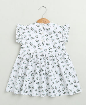 Sweetlime By AS Black & Green Floral Print Organic Cotton Co - ord Set. - SLG - DRESS - 01198_0 - 6M
