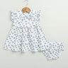 Sweetlime By AS Black & Green Floral Print Organic Cotton Co - ord Set. - SLG - DRESS - 01198_0 - 6M