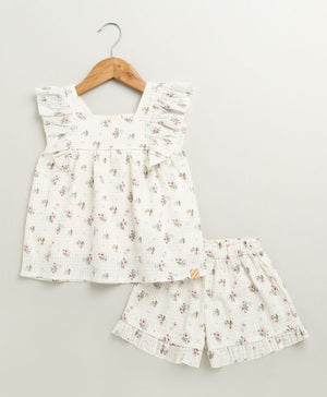 Sweetlime By AS Blossom Whisper Ruffle Co - ord Set - SLG - CORD - 01205