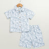 Sweetlime By AS Blue & White Lemon Print Cotton Co - ord Set - SLB - CORD - 01215_0 - 6M