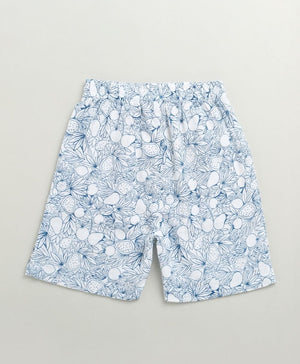 Sweetlime By AS Blue & White Lemon Print Cotton Co - ord Set - SLB - CORD - 01215_0 - 6M