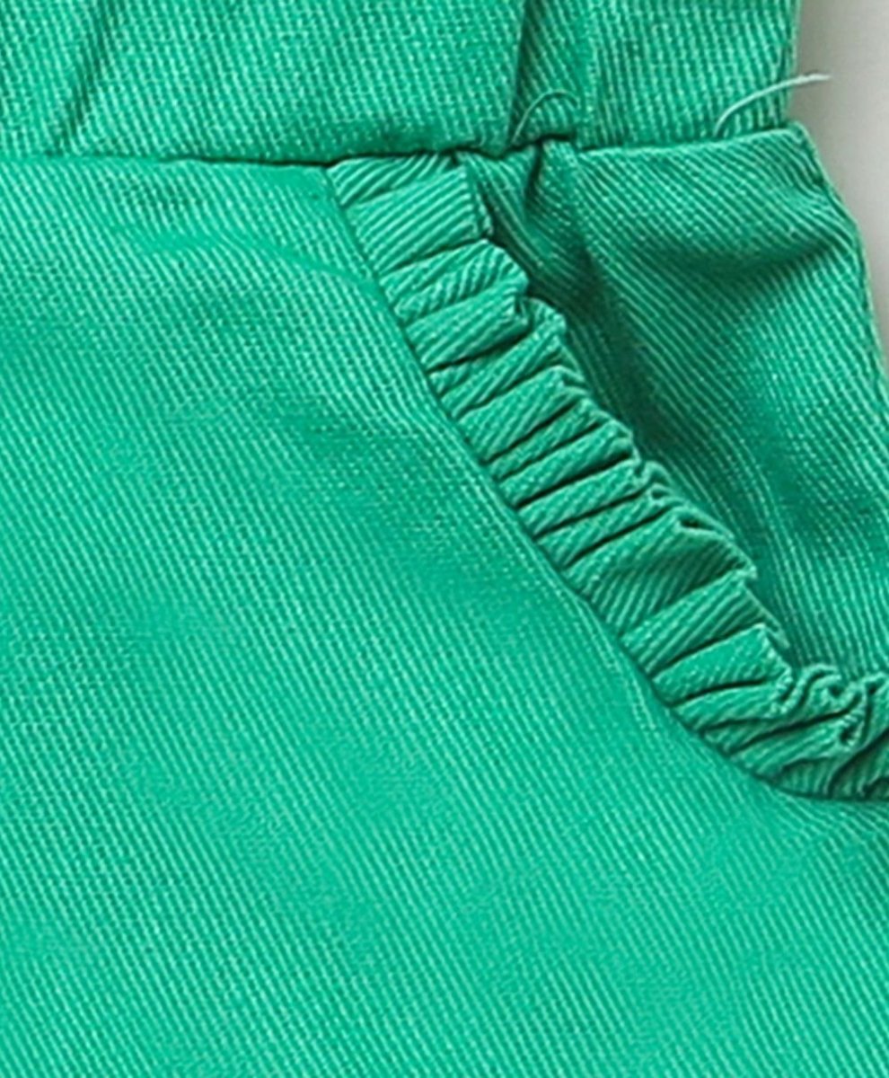 Sweetlime By AS Bottle Green twill shorts- Bottle Green - SLG-SHORTS-00390_3-6M