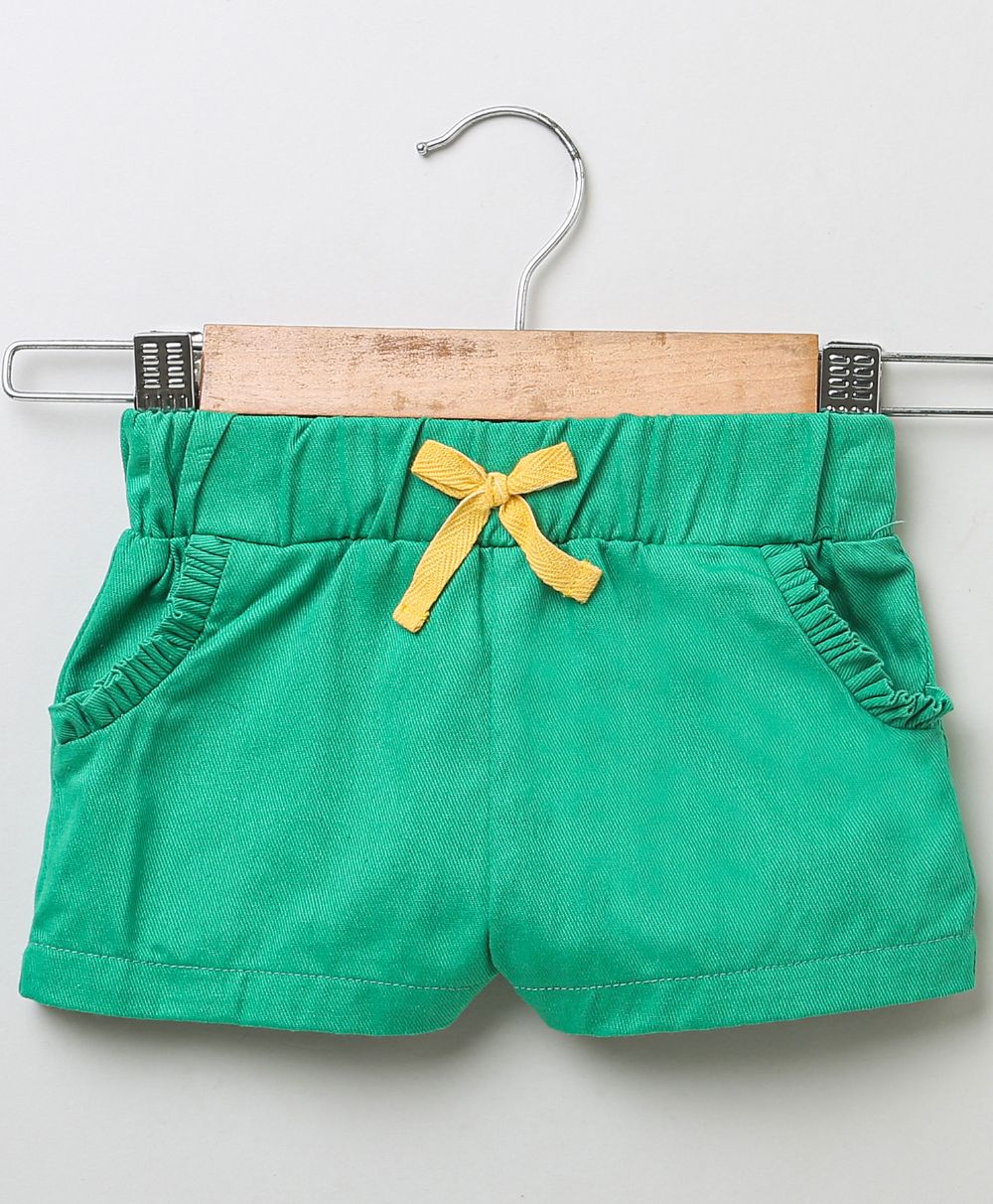 Sweetlime By AS Bottle Green twill shorts - Bottle Green - SLG - SHORTS - 00390_3 - 6M