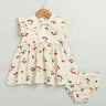 Sweetlime By AS Cherry Print Organic Cotton Co - ord Set. - SLG - DRESS - 01197_0 - 6M