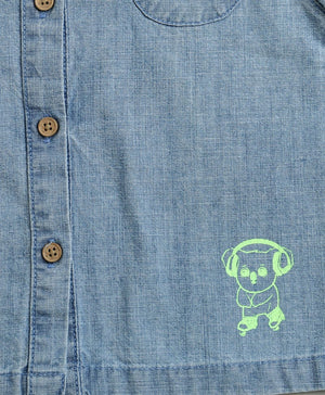 Sweetlime By AS Cotton Denim Shirt & Shorts Co - ord Set. - SLB - CO - ORD - 01168_0 - 3M