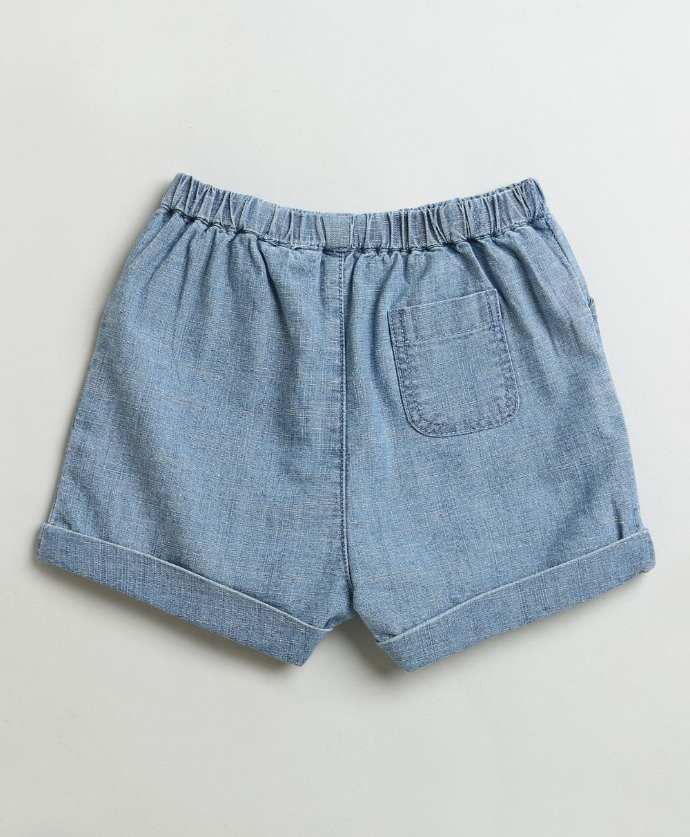 Sweetlime By AS Cotton Denim Shirt & Shorts Co - ord Set. - SLB - CO - ORD - 01168_0 - 3M