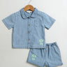 Sweetlime By AS Cotton Denim Shirt & Shorts Co - ord Set. - SLB - CO - ORD - 01168_0 - 3M