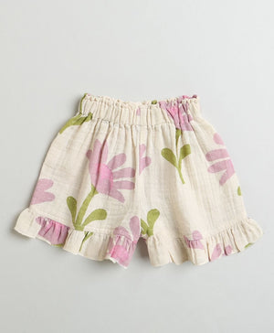 Sweetlime By AS Daisy Print Ruffle Organic Cotton Co - ord Set. - SLG - CO - ORD - 01161_0 - 3M