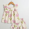 Sweetlime By AS Daisy Print Ruffle Organic Cotton Co - ord Set. - SLG - CO - ORD - 01161_0 - 3M