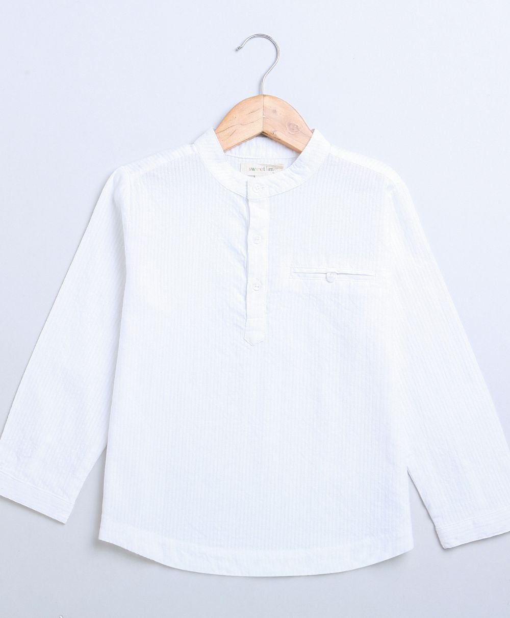 Sweetlime By As Full Sleeves Striped Cotton Shirt - SLB - SHIRT - 01047_12 - 18M