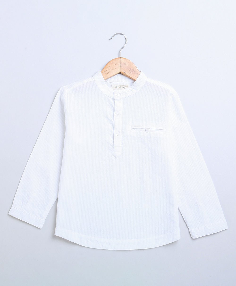 Sweetlime By As Full Sleeves Striped Cotton Shirt - SLB - SHIRT - 01047_12 - 18M