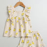 Sweetlime By AS Lemon Print Ruffle Organic Cotton Co - ord Set - SLG - CO - ORD - 01162_0 - 3M