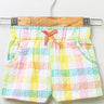 Sweetlime By AS Multi Colour Seersucker Checks shorts- Multi - SLG-SHORTS-00389_3-6M