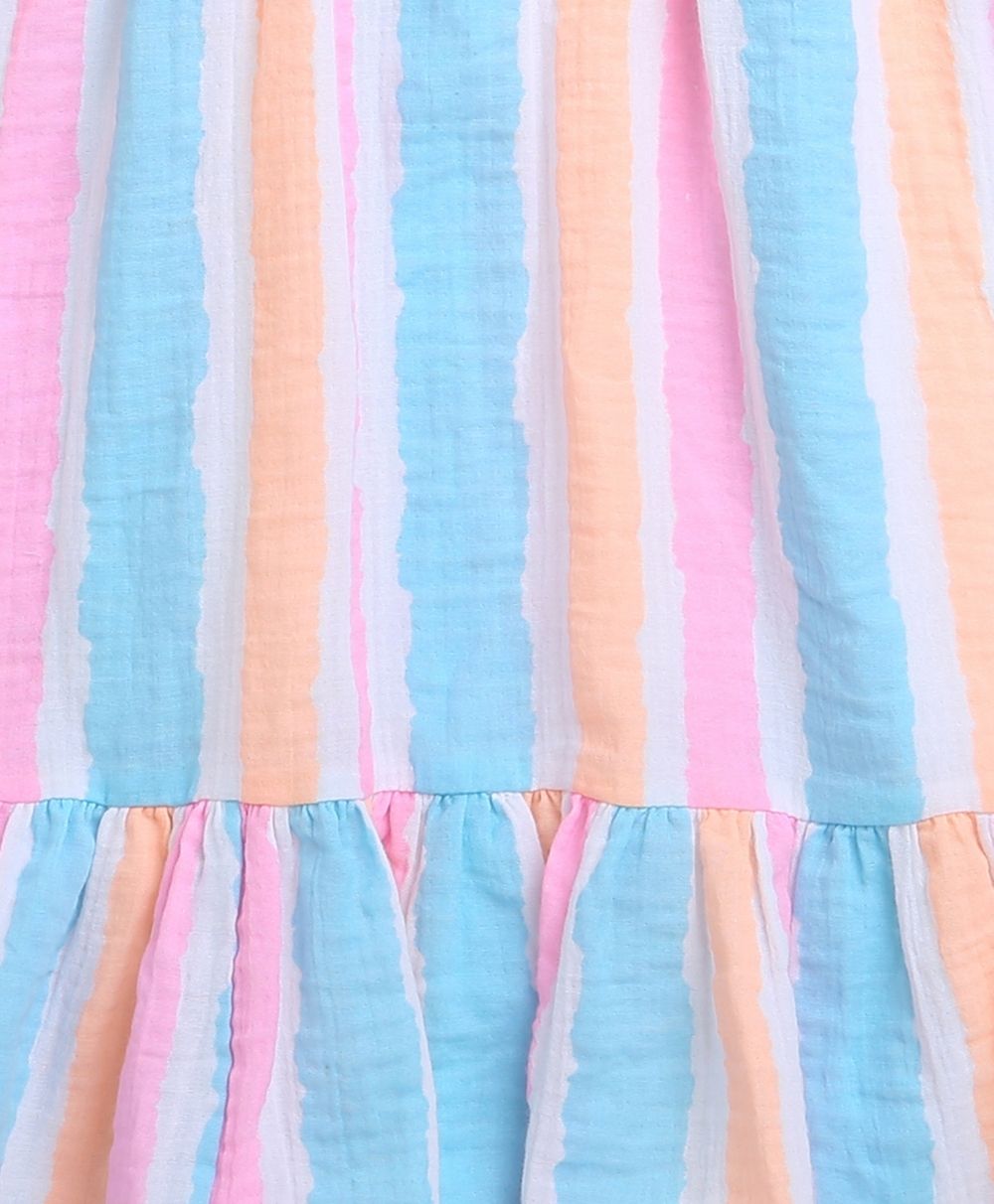 Sweetlime By AS Multicolored Striped Cotton Dress. - SLG - DRESS - 01051_3 - 4Y