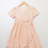 Sweetlime By As Organic viscose fit & flare dress for girls- Orange - SLG-DRESS-00988_3-4Yrs