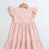 Sweetlime By AS Pastel Pink Schiffly Dress. - SLG - DRESS - 01125_3 - 4Y