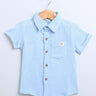 Sweetlime By AS Sky Blue Short Sleeves Cotton Shirt with a Koala Logo. - SLG-Shirt-01050_1-3M