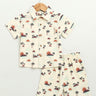Sweetlime By AS Sunset Print Cotton Linen Co - ord Set. - SLB - CORD - 01202_0 - 6M