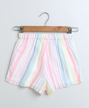 Sweetlime By AS Yarn Dyed Cotton Multi Coloured Striped Luxrex Co - ord Set. - SLG - CO - ORD - 01063_9 - 12M