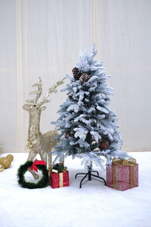 SWEN 4 feet EATON christmas tree with frosting and pine cones - Christmas Tree