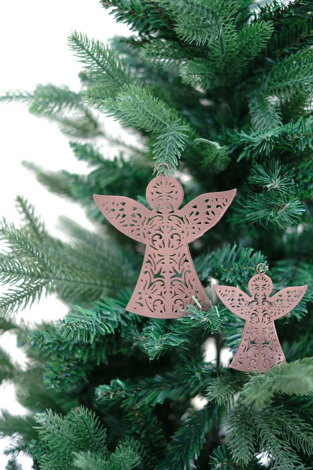 SWEN ELENA, pack of 2 Filigree Peace Angel Christmas Tree Ornaments - Tree ornament