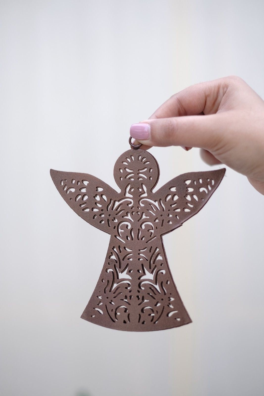 SWEN ELENA, pack of 2 Filigree Peace Angel Christmas Tree Ornaments - Tree ornament