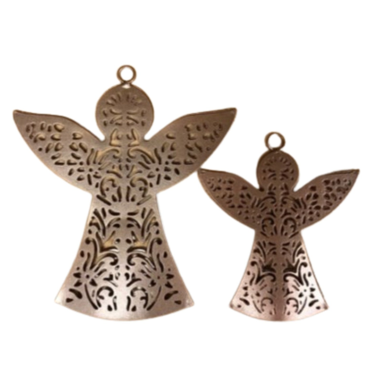 SWEN ELENA, pack of 2 Filigree Peace Angel Christmas Tree Ornaments - Tree ornament