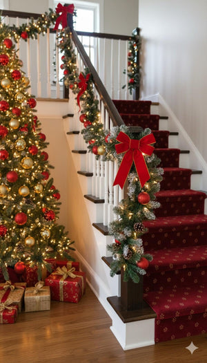 SWEN EVERMERE, the Luxury Flocked Pine Garland - Christmas Decor