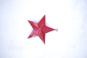 SWEN FLORIN, pack of 3 metal Christmas tree ornaments - Star, Snow flake, Heart - Tree ornament