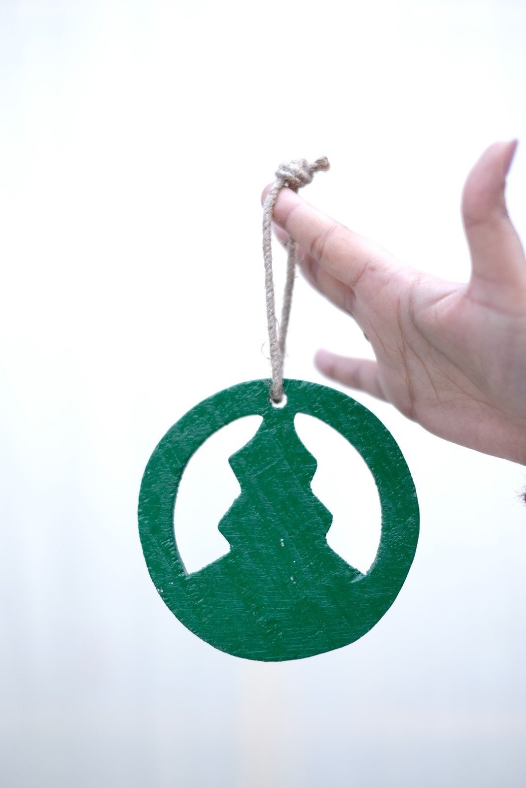 SWEN HERMES, Pack of 4 Wooden Christmas Tree Ornaments - Star, Tree, Candyman, Santa - Tree ornament