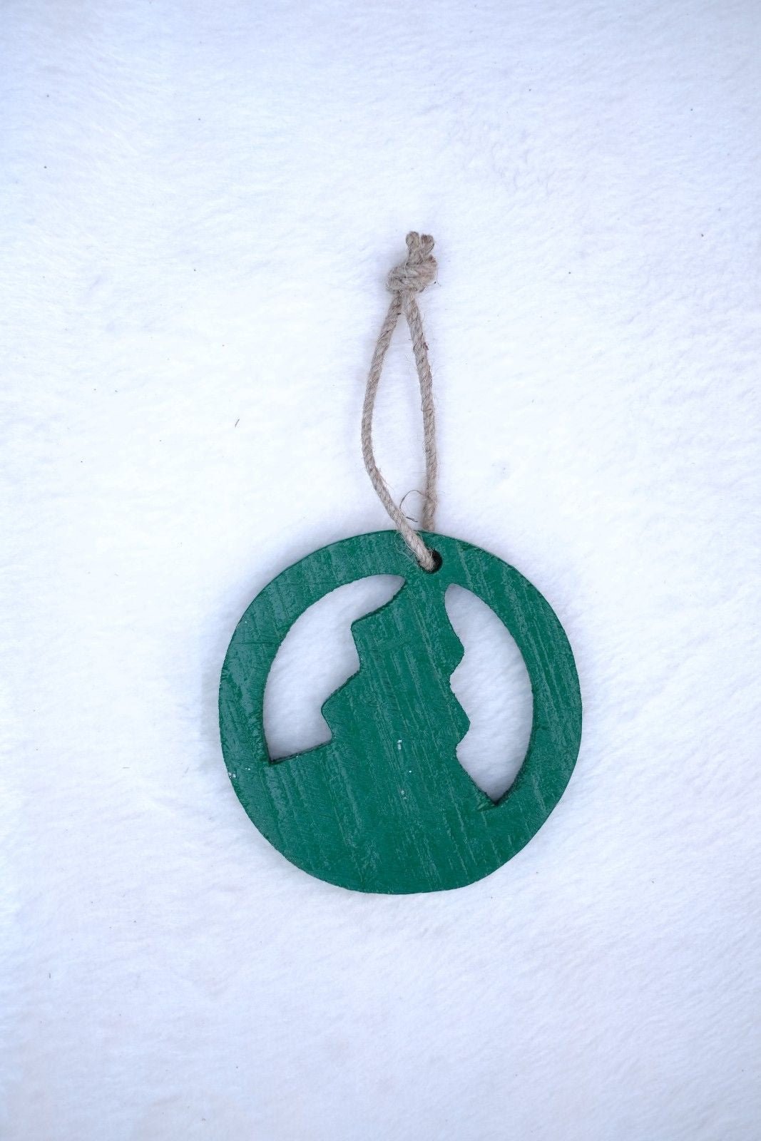 SWEN HERMES, Pack of 4 Wooden Christmas Tree Ornaments - Star, Tree, Candyman, Santa - Tree ornament