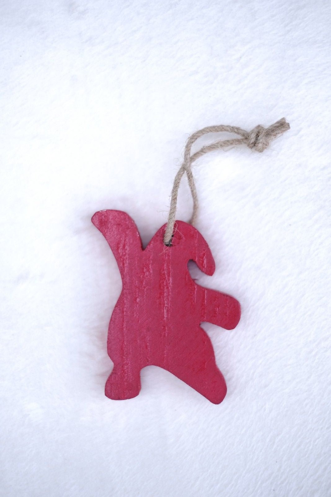 SWEN HERMES, Pack of 4 Wooden Christmas Tree Ornaments - Star, Tree, Candyman, Santa - Tree ornament