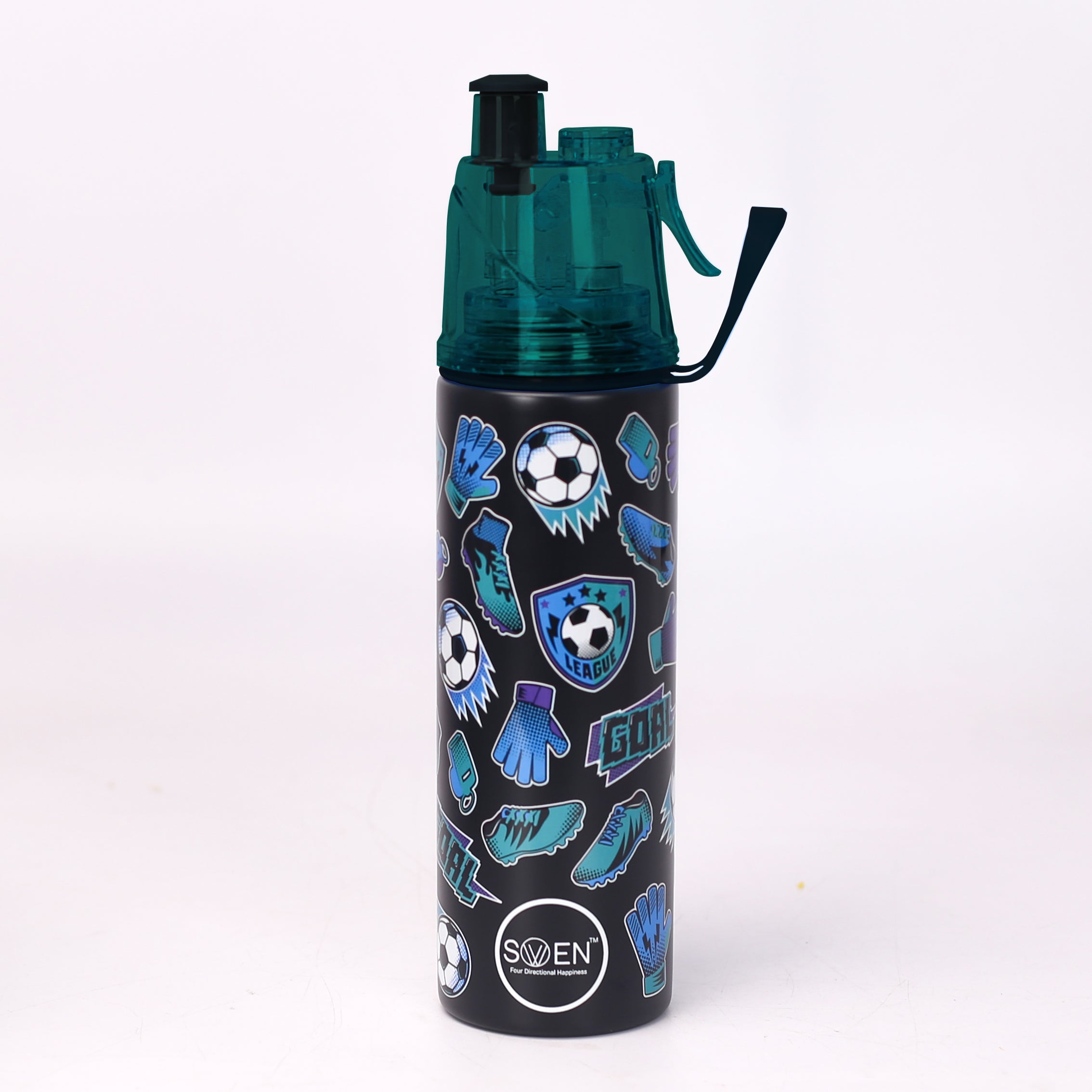 SWEN Insulated Stainless Steel Black And Dark Green Color Mist Bottle - 500 ml - 51001490SBM