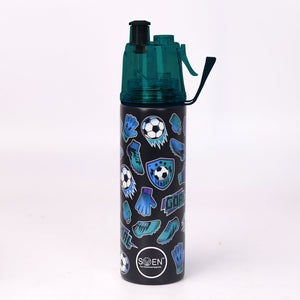 SWEN Insulated Stainless Steel Black And Dark Green Color Mist Bottle - 500 ml - 51001490SBM
