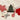 Swen JONAS, Pack of 5 assorted 3D fabric christmas tree hangings by SWEN - Tree ornament