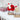 Swen LAMMAS, pack of 2 red and white Wool & Wood Festive Critters - Christmas Decor