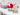 Swen LAMMAS, pack of 2 red and white Wool & Wood Festive Critters - Christmas Decor
