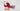 Swen LAMMAS, pack of 2 red and white Wool & Wood Festive Critters - Christmas Decor