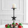 Swen MADALINA, tall midnight Star Taper Candle Holder by SWEN - Candle holder