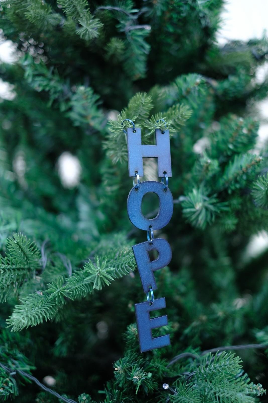 Swen NADIA, Pack of 3 festive Christmas Tree word ornaments by SWEN - Tree ornament