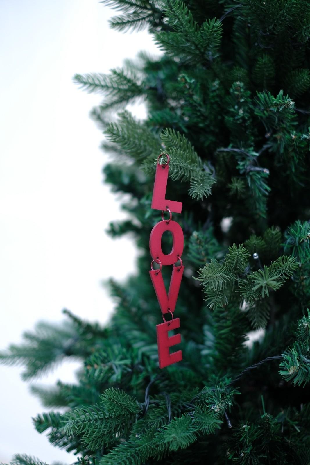 Swen NADIA, Pack of 3 festive Christmas Tree word ornaments by SWEN - Tree ornament